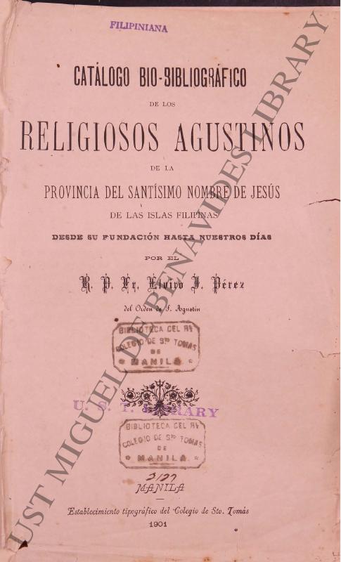 Annex M: Fausto - Agustinian Biography (Jausto)